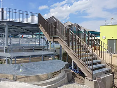 Treppe mit Zwischenpodest