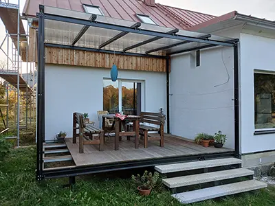 Terrassenüberdachung Einfamilienhaus
