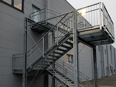 Fluchttreppe Industriegebäude